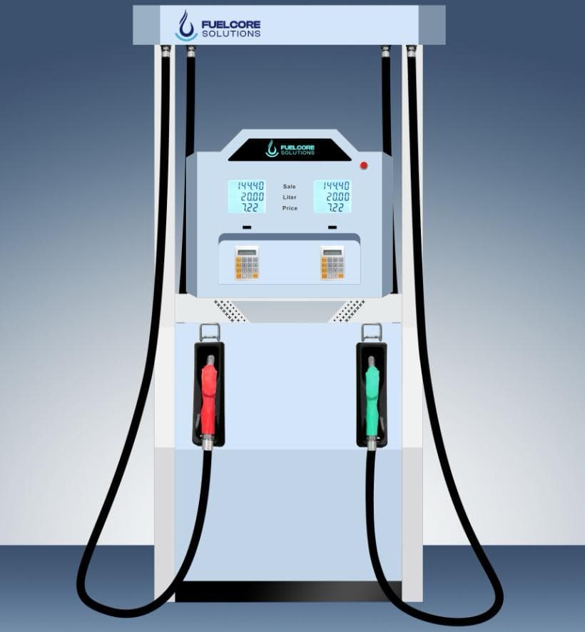 4 Nozzle Fuel Dispenser